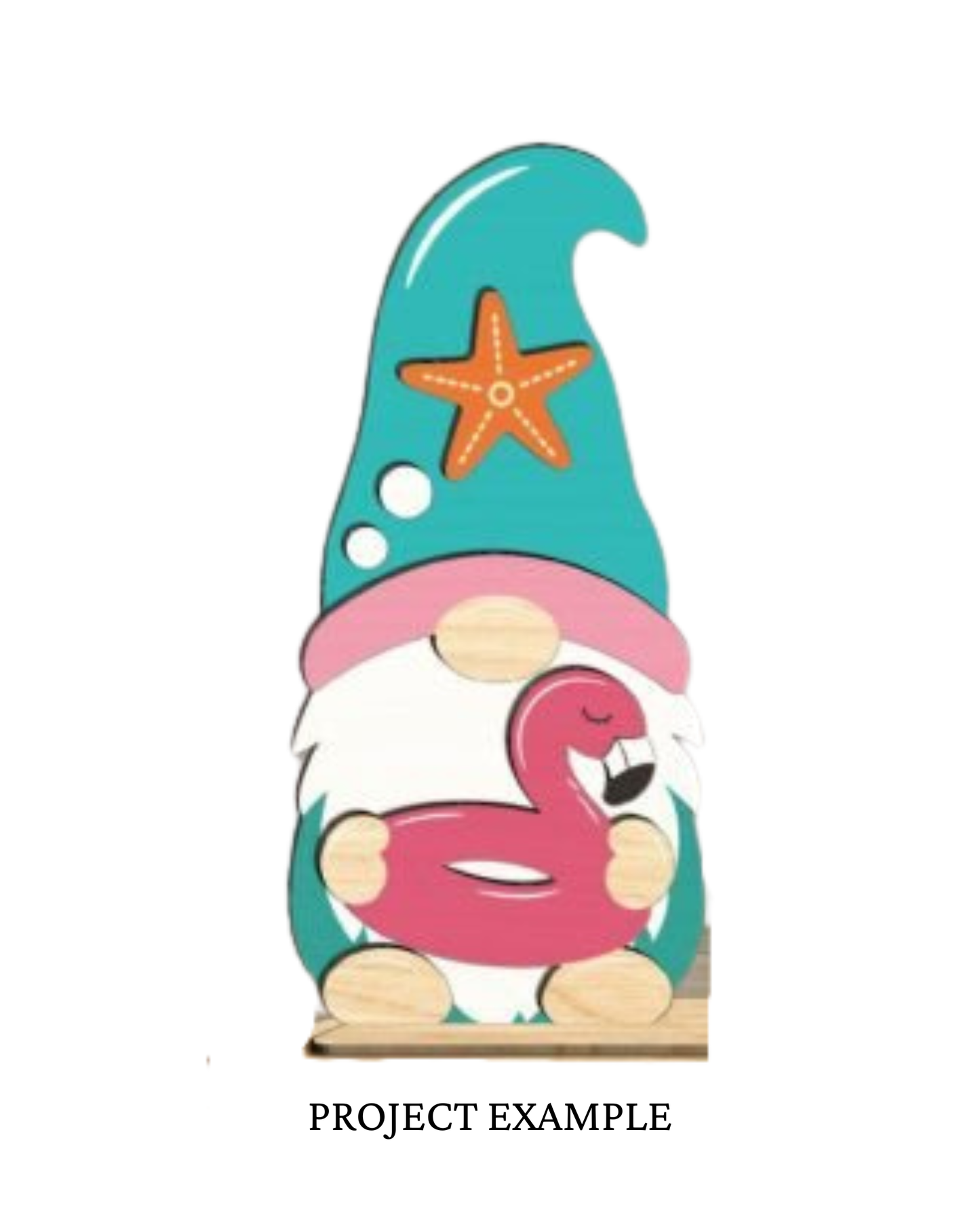 Flamingo Floaty Summer Gnome Shelf Sitter | Creative Table Project