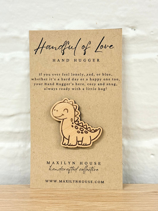 Dinosaur Wooden Pocket Hug