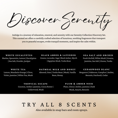 Serenity Collection | Soy Wax Snap Bar | Relaxing Home Fragrances | Maxilyn House