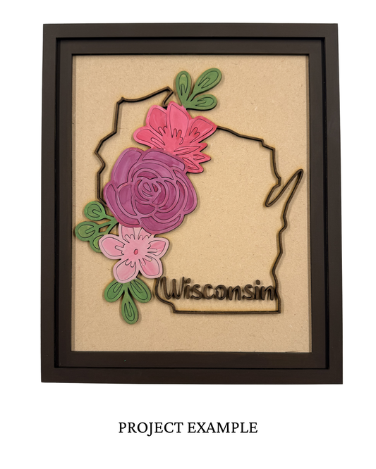 Wisconsin Floral Sign | Creative Table Project
