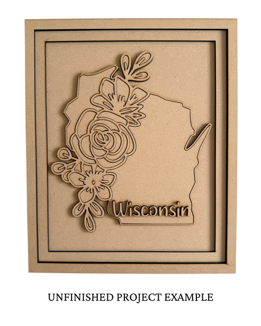 Wisconsin Floral Sign | Creative Table Project