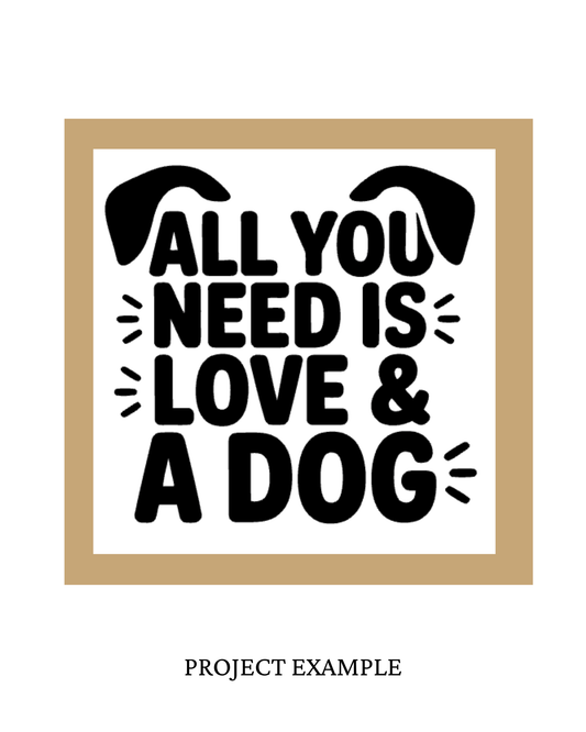 All You Need is Love and a Dog Sign | Creative Table Project