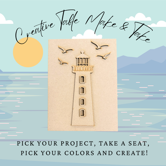 Layered Lighthouse Mini Sign Creative Kit