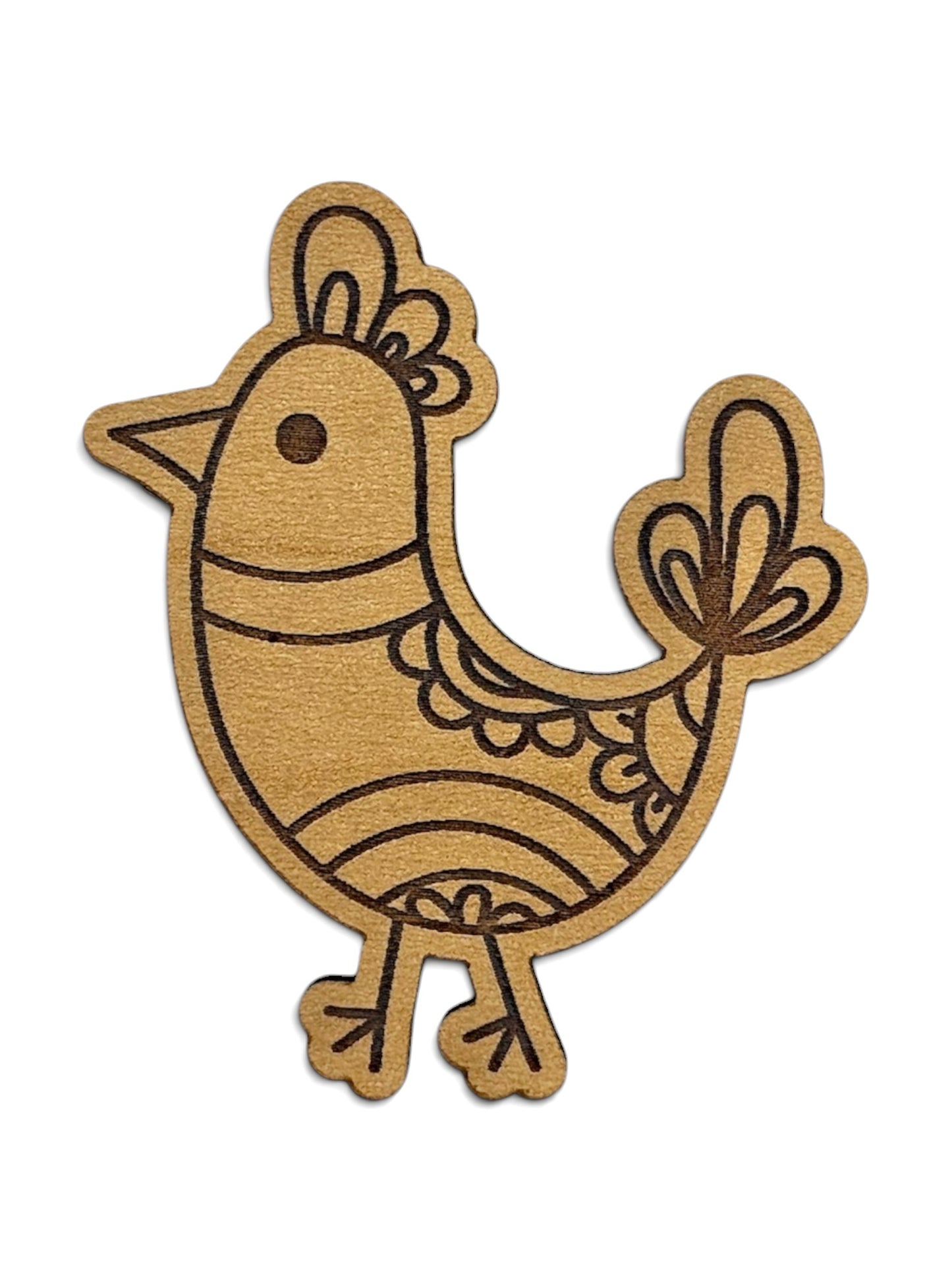 Nordic Birdie Boy Wooden Magnet