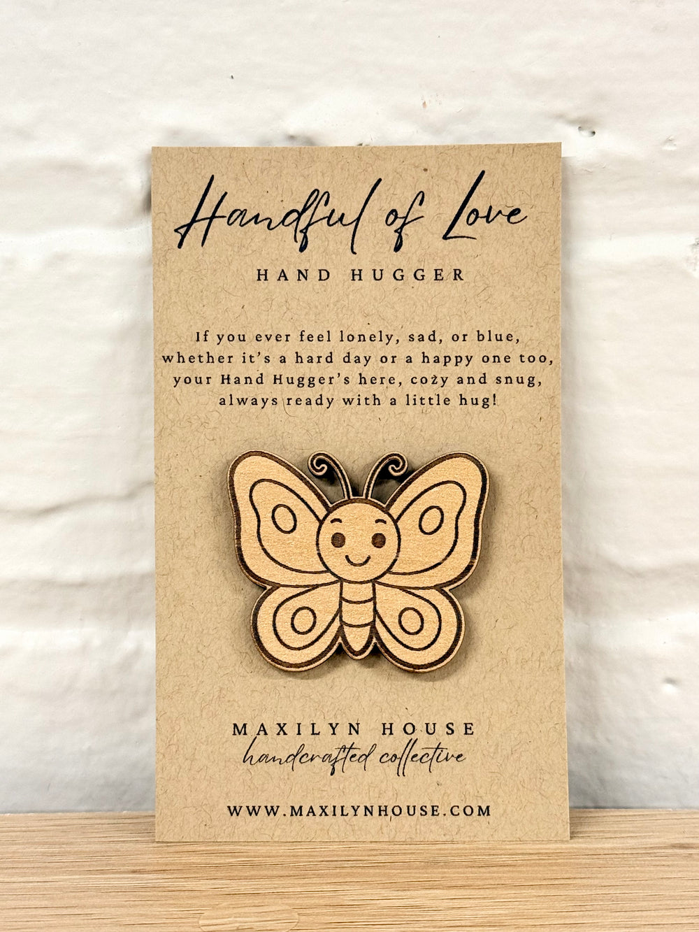 Butterfly Wooden Pocket Hug