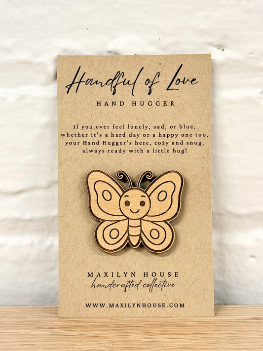 Butterfly Wooden Pocket Hug