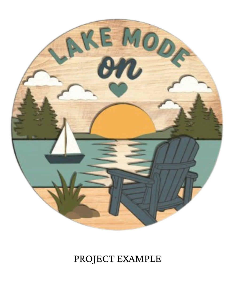 Lake Mode On Round Sign | Creative Table Project