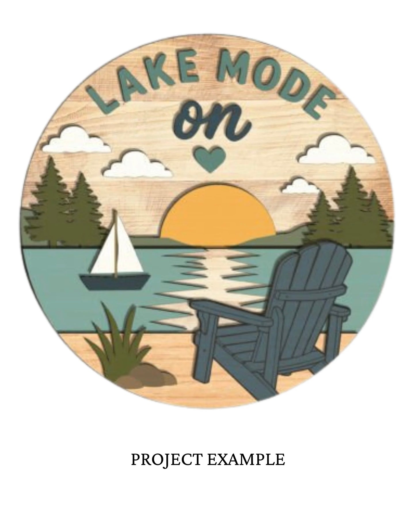 Lake Mode On Round Sign | Creative Table Project