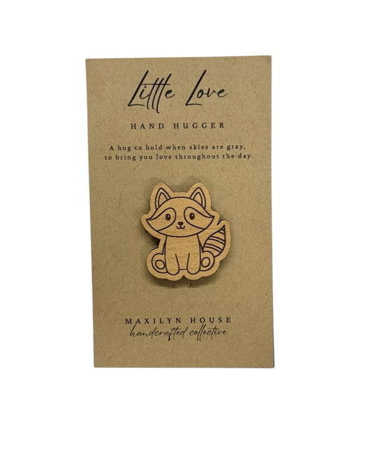 Raccoon Pocket Hug – Small Comfort Gift & Pocket Token