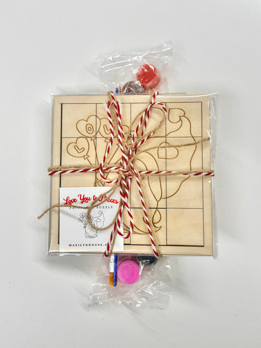 Paint-Your-Own Valentine Puzzle Kit
