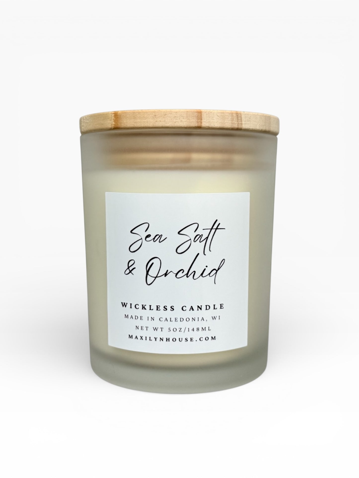 Sea Salt & Orchid 5oz Wickless Soy Candle