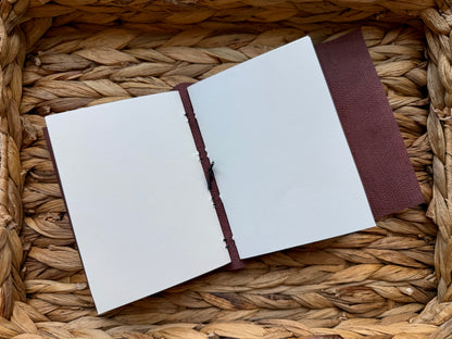 Red Embossed Leather Journal