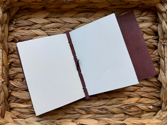 Red Embossed Leather Journal