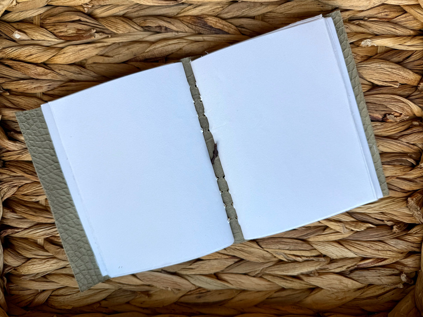 Gray & Brown Alligator Embossed Leather Journal