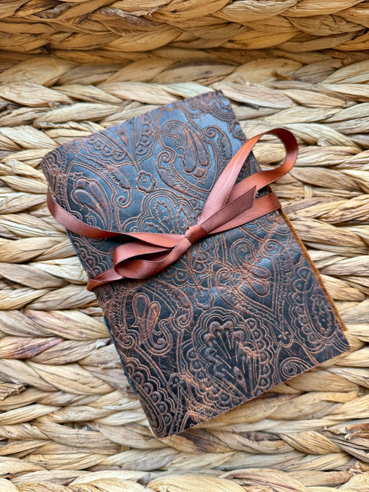 Embossed Cowhide Leather Journal
