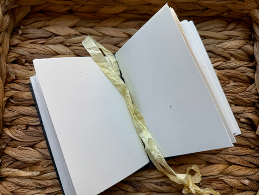 Black Alligator Embossed Cowhide Leather Journal