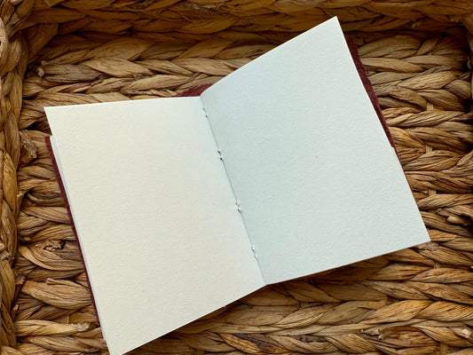 Soft Burgundy Cowhide Leather Journal