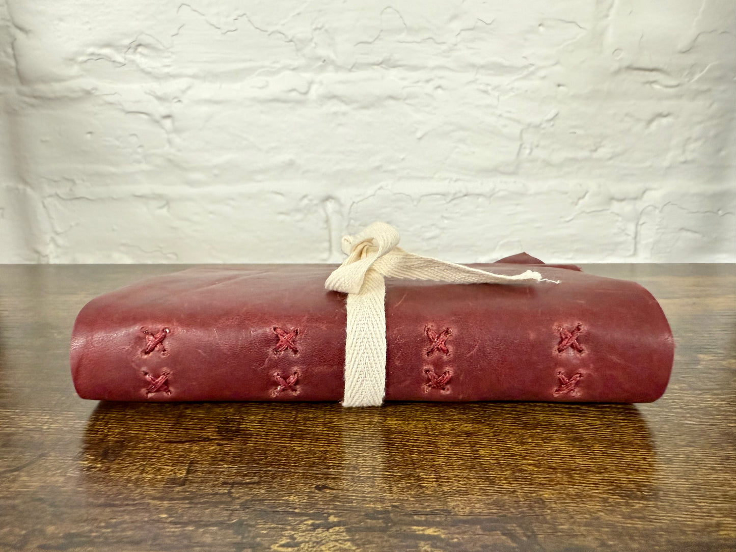 Soft Burgundy Cowhide Leather Journal