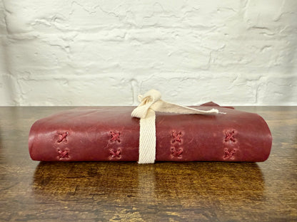Soft Burgundy Cowhide Leather Journal