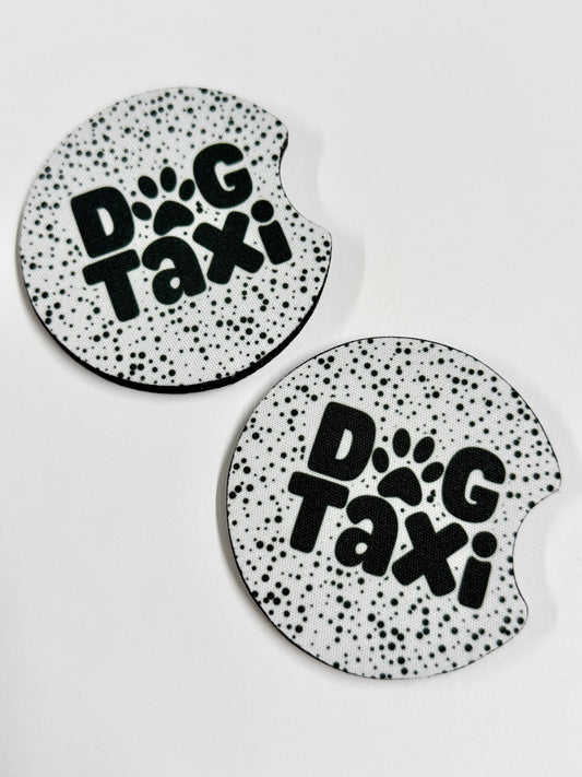 "Dog Taxi" Car Coaster Set