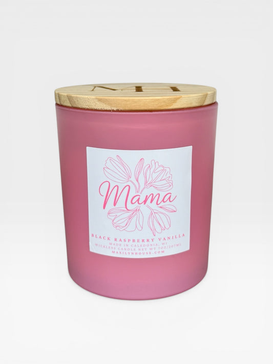 "Mama" Black Raspberry Vanilla 7oz Wickless Soy Candle