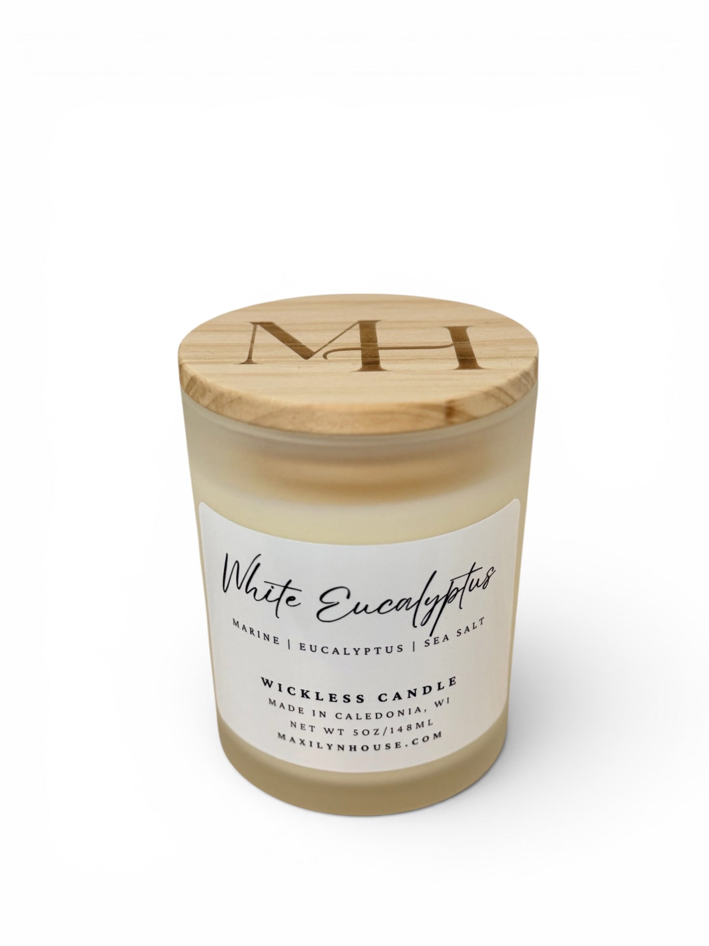 White Eucalyptus 5oz Wickless Soy Candle