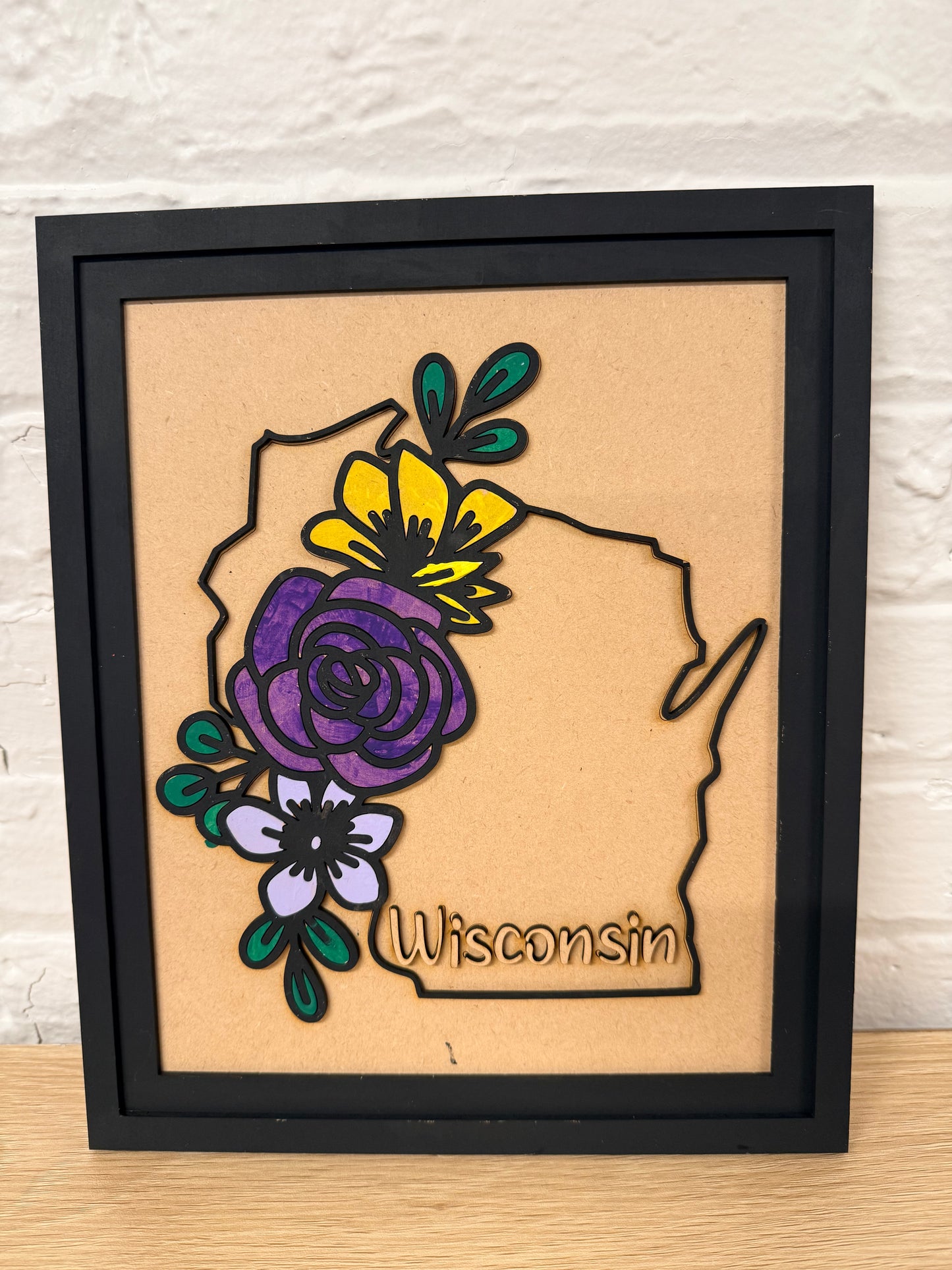 Wisconsin Floral Sign | Creative Table Project