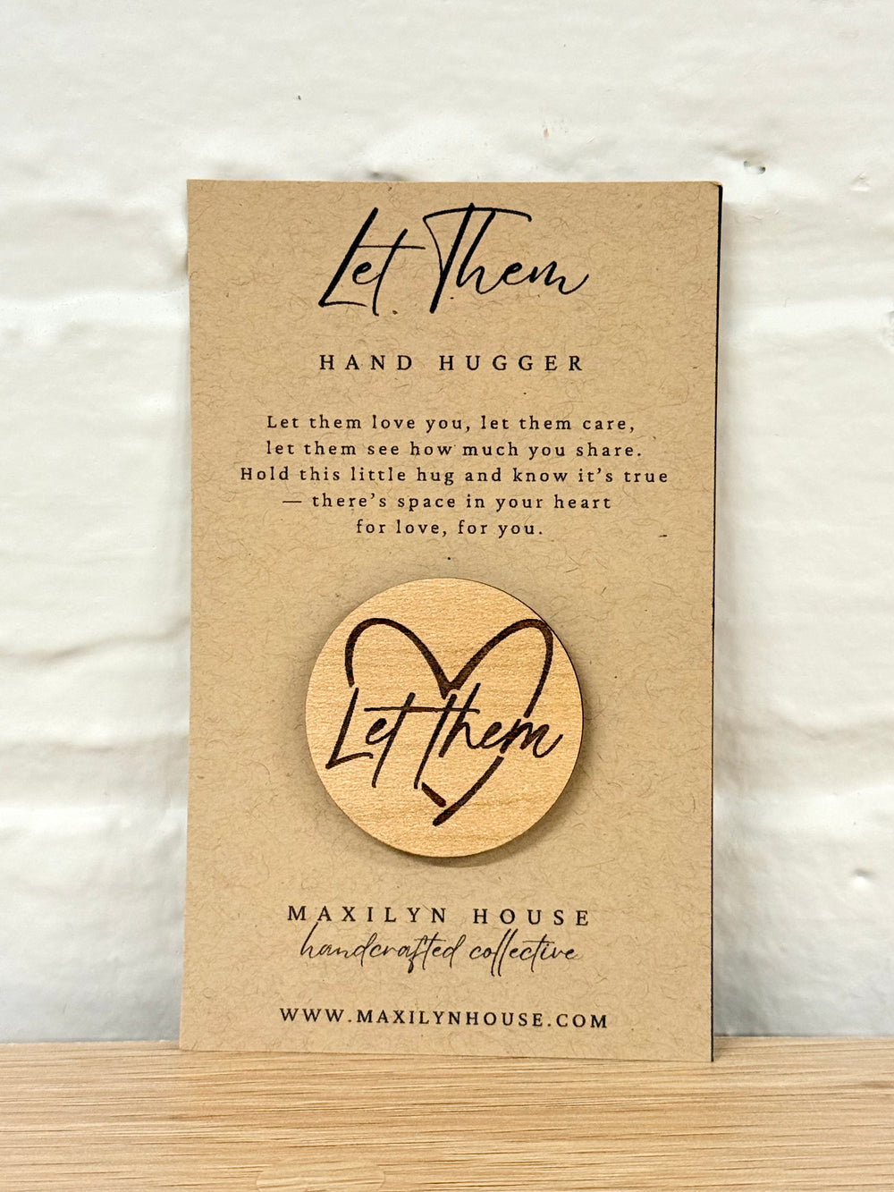 "Let Them" Pocket Hug – Motivational Comfort Token & Encouragement Gift