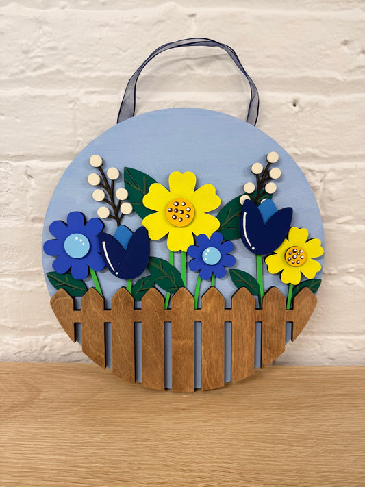 Welcome Flowers Round Sign | Creative Table Project