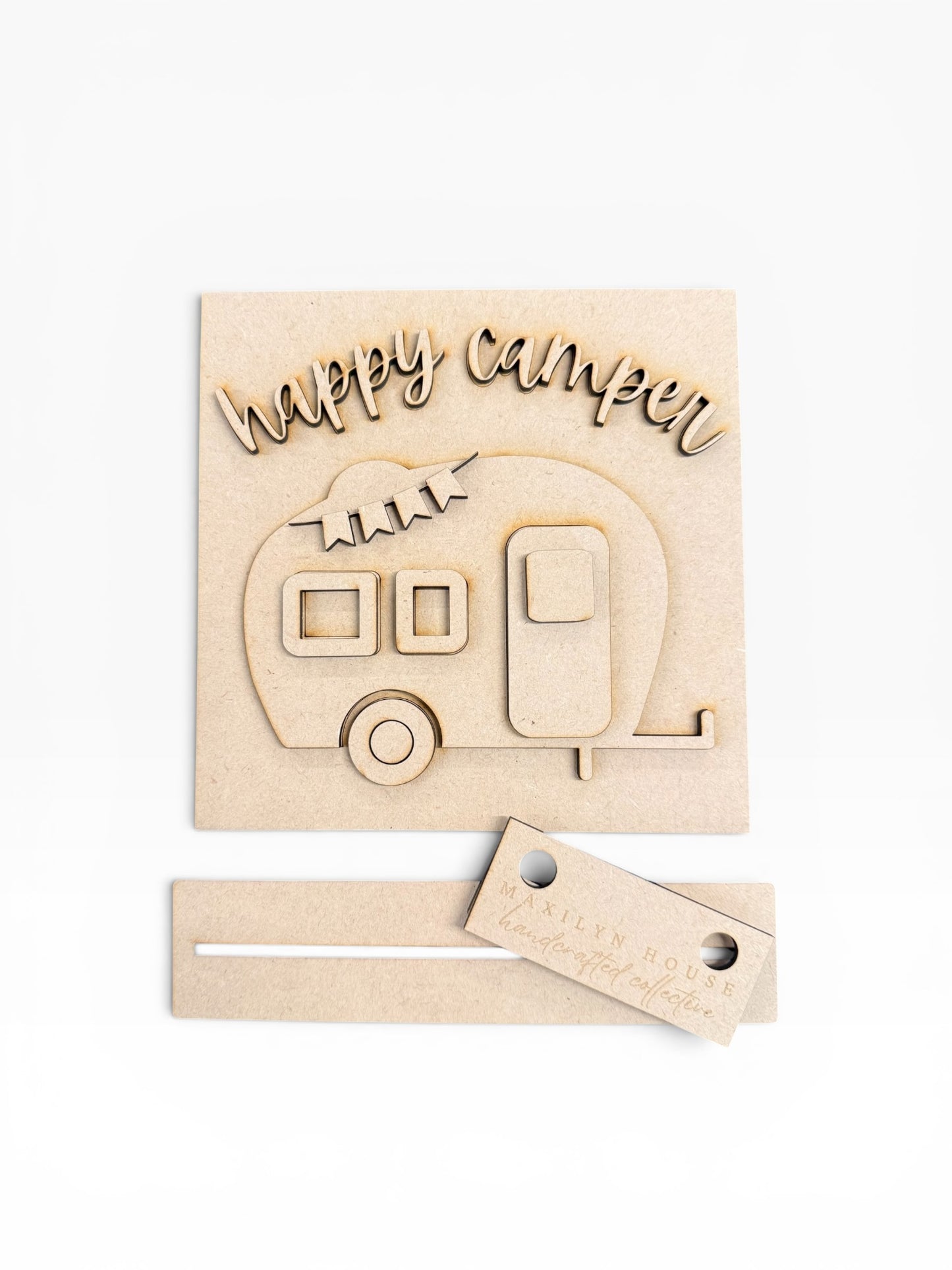 Layered Happy Camper Mini Sign Creative Kit