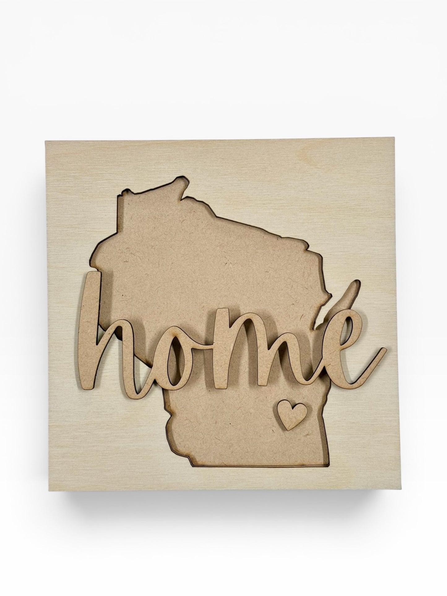 Layered Wisconsin Home Mini Sign Creative Kit