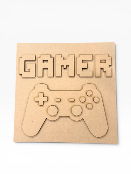 Layered Gamer Sign Creative Kit