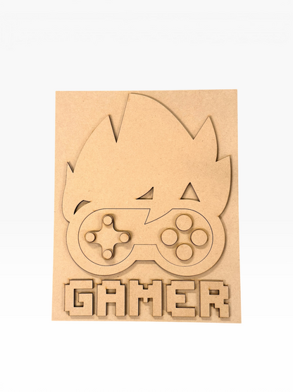 Layered Emo Gamer Sign Creative Kit