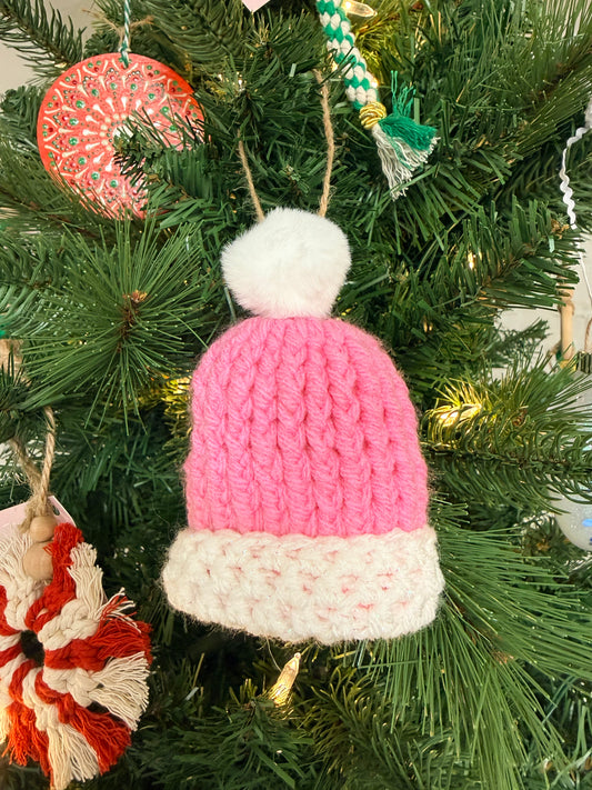 Crochet Winter Beanie Ornament