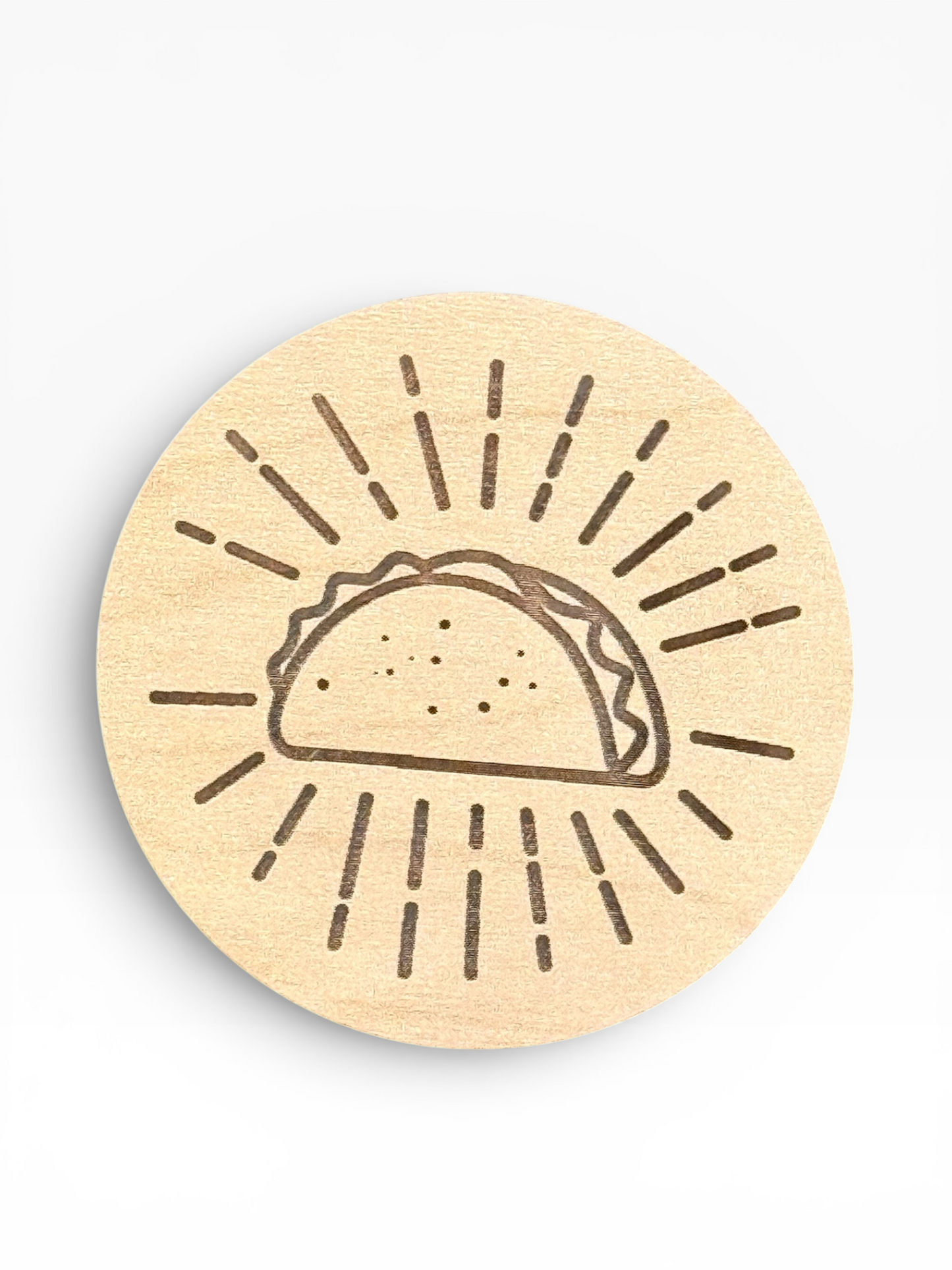 Taco Wooden Magnet