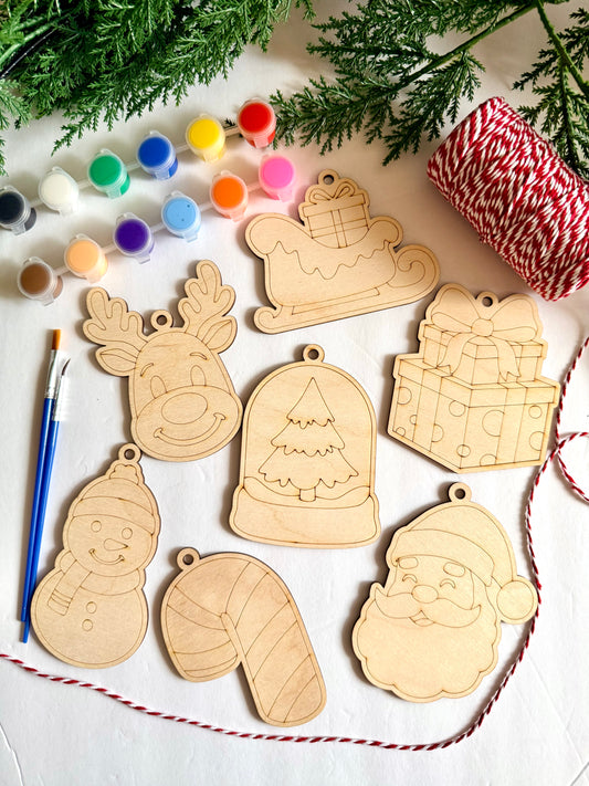Kids Wood Ornament Painting Kit