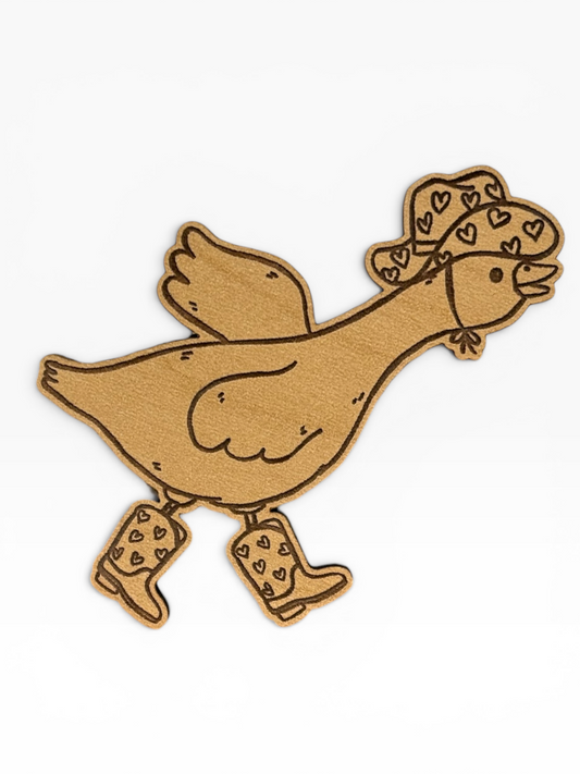 Dancing Cowgirl Goose Magnet