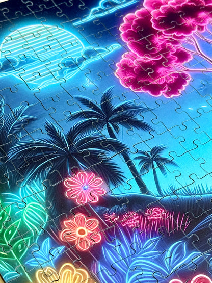 Neon Oasis – 225 Piece Puzzle