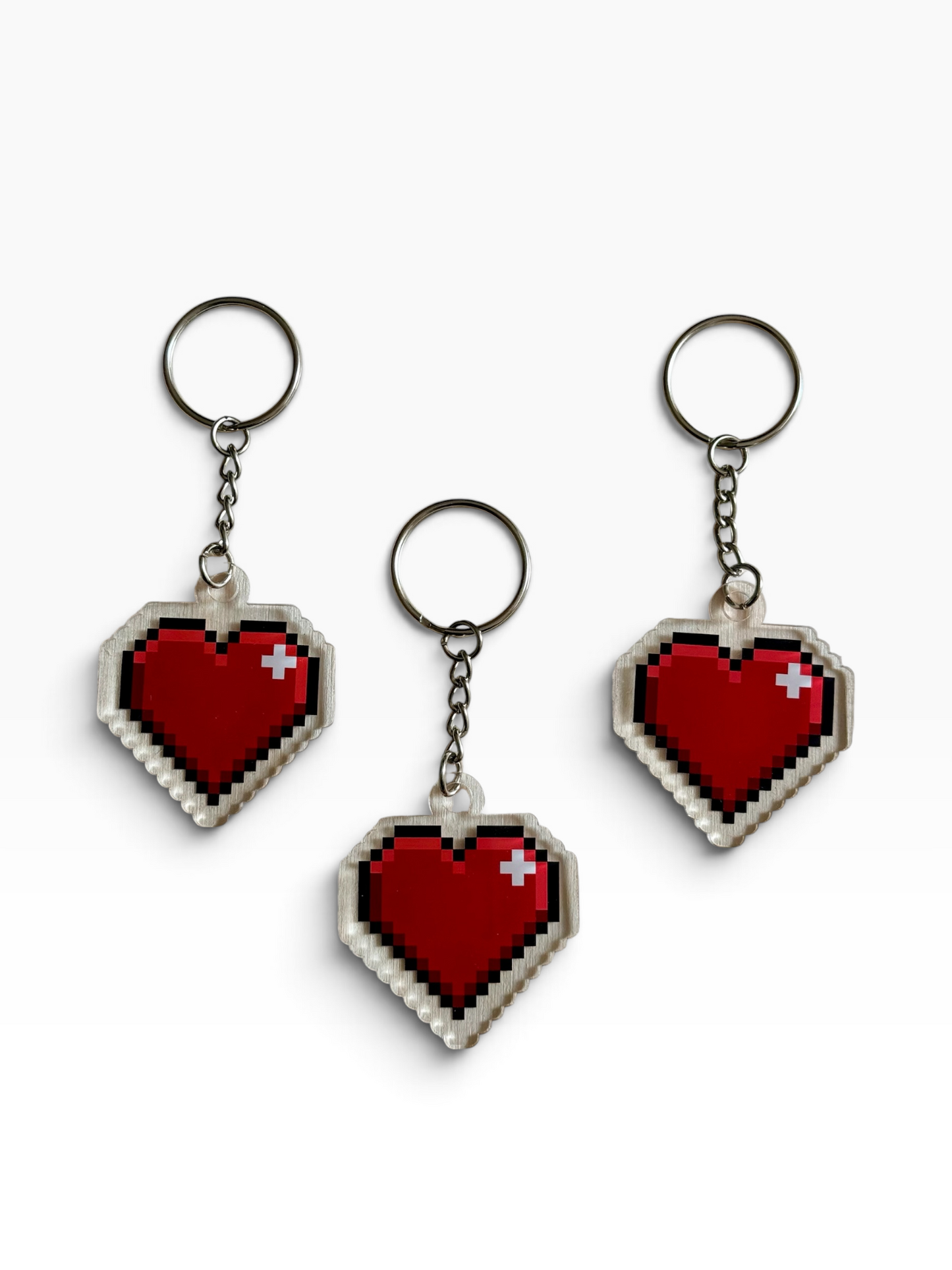8-Bit Heart Health Acrylic Keychain