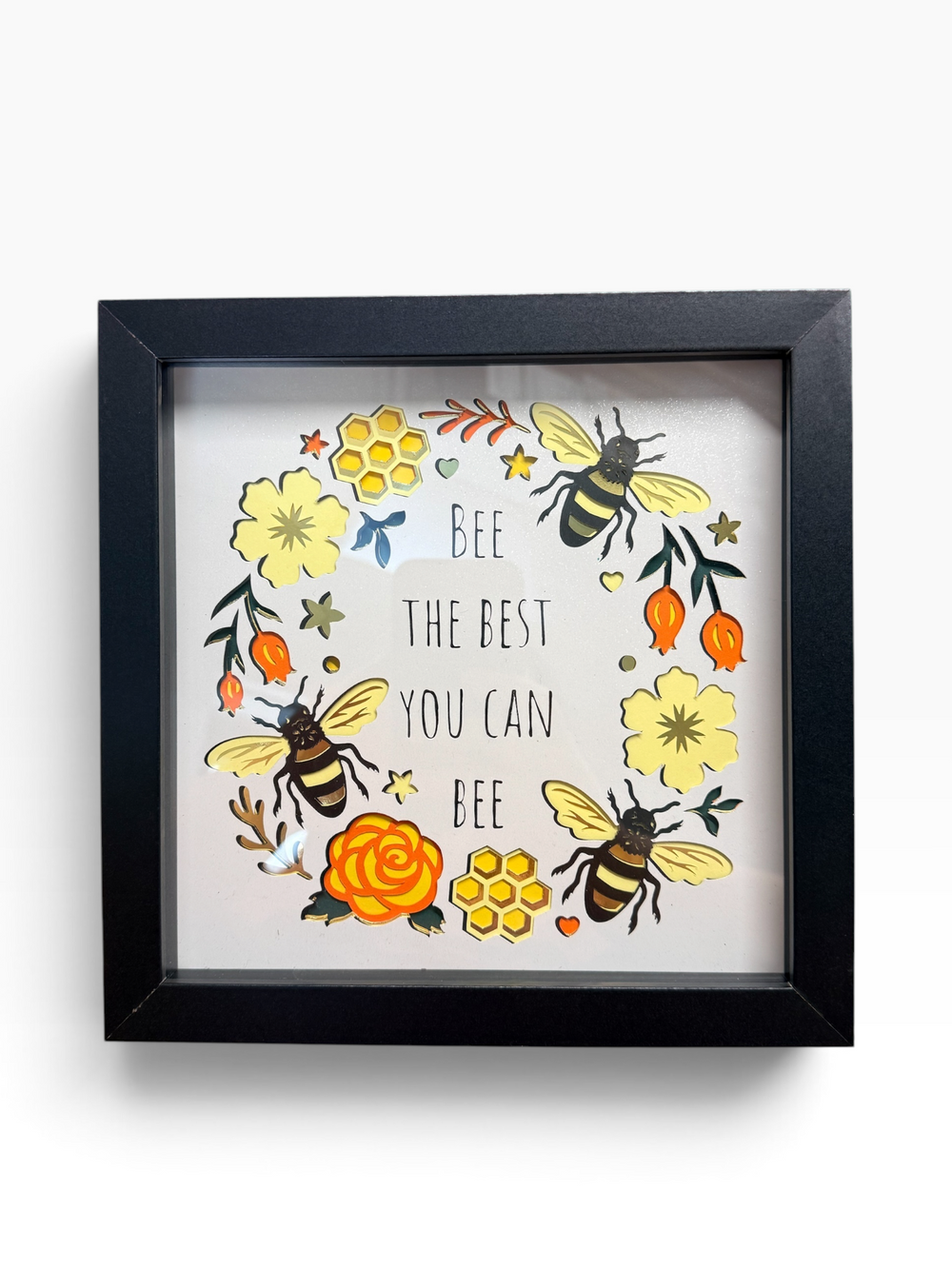 "Bee the Best You Can Bee" Shadowbox