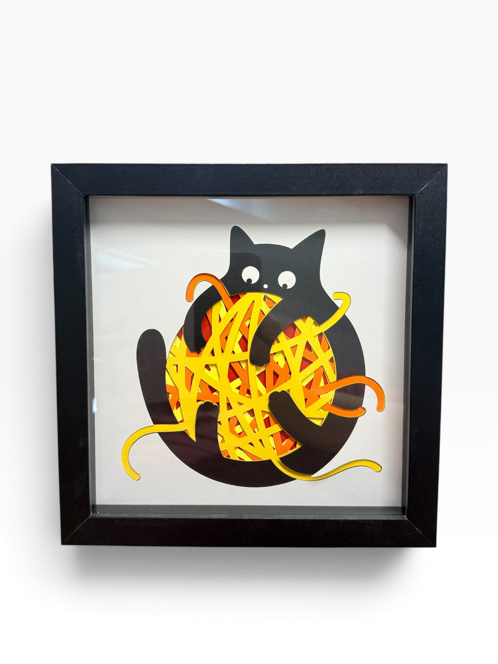 Tangled in Love Cat Shadowbox