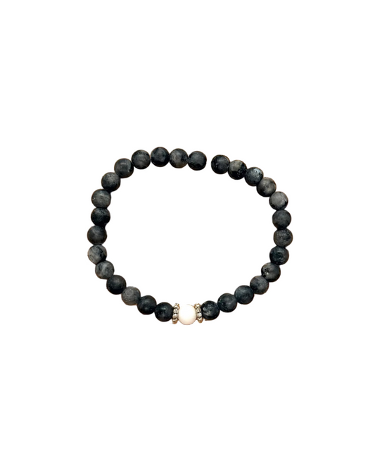 022 - Gray Beaded Bracelet