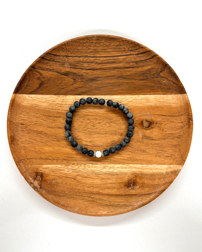 022 - Gray Beaded Bracelet