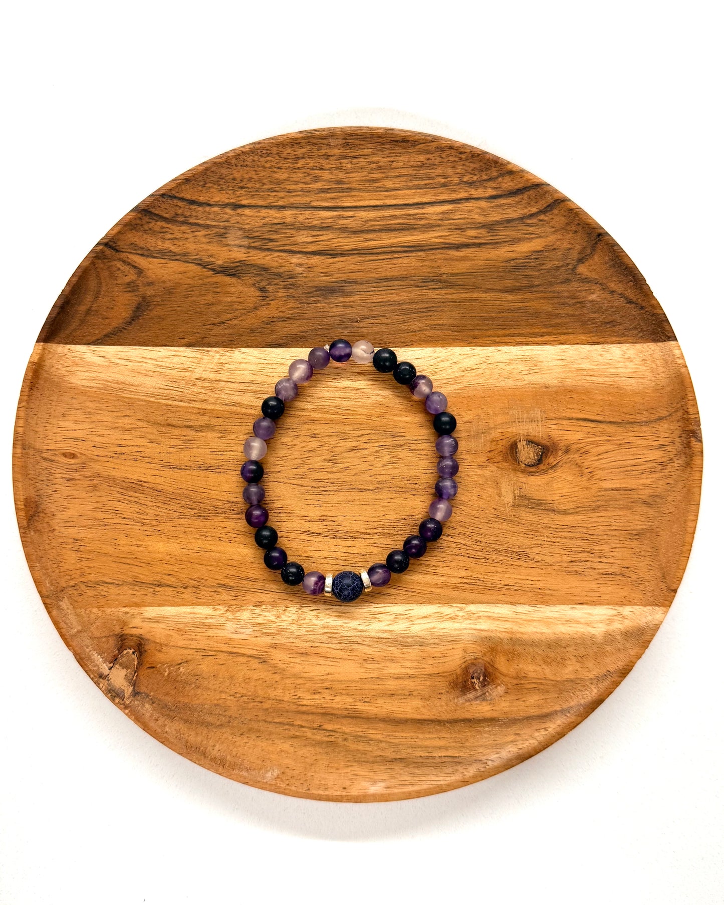 022 - Purple Beaded Bracelet