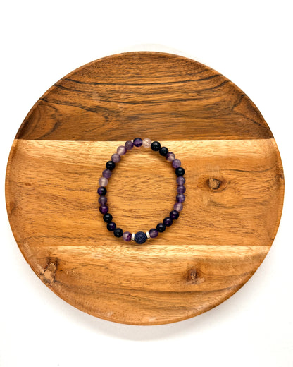 022 - Purple Beaded Bracelet