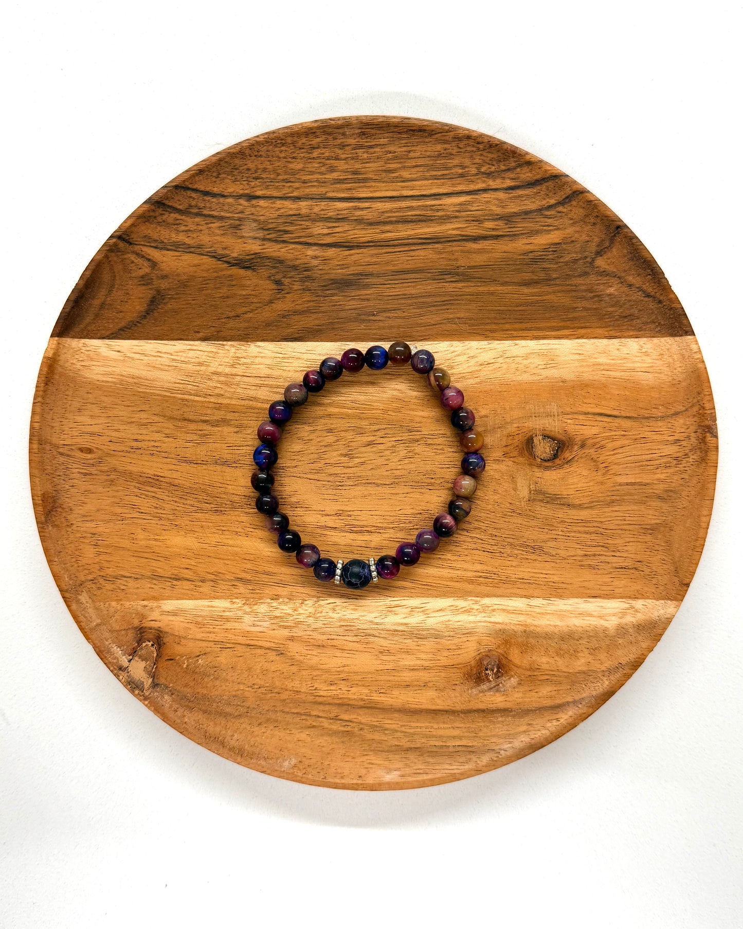 022 - Purple Beaded Bracelet