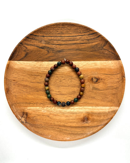 022 - Natural Tones Beaded Bracelet