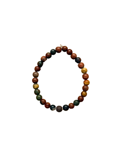 022 - Natural Tones Beaded Bracelet