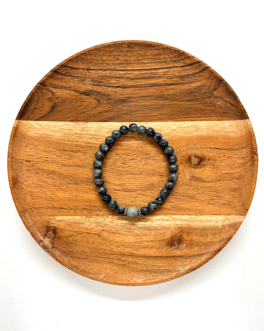 022 - Gray Beaded Bracelet