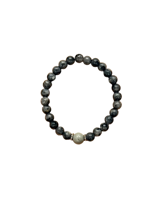 022 - Gray Beaded Bracelet